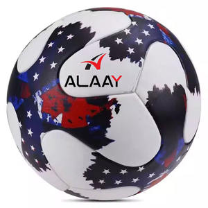 Alaay Taille officielle Standard Football Seamless PU Leather Material Heat Laminated School Match & Club Training Ball Flag Design - Product Image 1