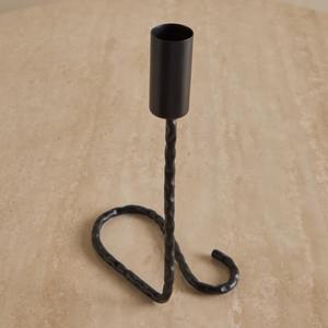 ที่ตั้งเทียนโลหะสีดำเงาที่ทันสมัยโดดเด่นเหมาะสำหรับบ้านที่อยู่ตรงกลางห้องนั่งเล่นห้องนอนและการจัดแต่งทรงผมที่หรูหรา - Product Image 2