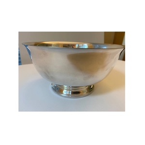 New Silver Brass <b>Dessert</b> <b>Bowl</b> with Embossed Design for Home Hotel and Restaurant Metal Serving <b>Bowl</b> with Silver Color - Product Image 6