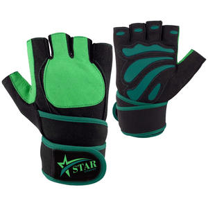 Weight Lifting Training Powerlifting <b>Glove</b> <b>Fingerless</b> Bodybuilding Workout Leather <b>Gloves</b> Gym for <b>Men</b> Women For Unisex Products - Product Image 6