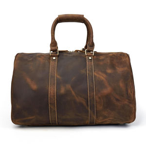 OEM Service Wholesale Best Design <b>Leather</b> Duffle <b>Bags</b> Lightweight Solid Color High Quality <b>Leather</b> Duffle <b>Bags</b> - Product Image 4