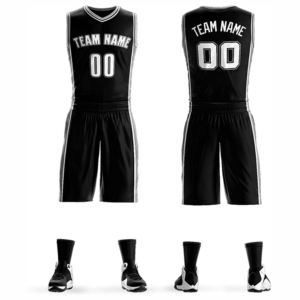 Ensemble d'uniformes de basket-ball pour hommes et jeunes personnalisés de haute qualité Shorts réversibles avec impression par sublimation pour tenue de club - Product Image 5