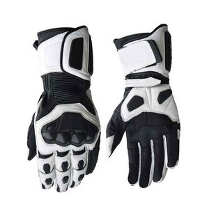 Gants de moto de course en cuir et fibre de carbone de qualité supérieure, design élégant à col court, respirants, compatibles écran tactile, pour le sport - Product Image 4