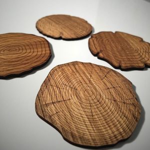 Posavasos Cuadrado de Madera, Duradero, para Proteger Superficies de Manchas de Agua, Calor y Derrames de Bebidas, para Uso Doméstico y Comercial - Product Image 6