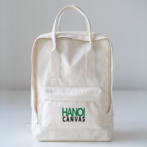 Classic <b>Canvas</b> Unisex <b>Backpack</b> Eco-Friendly Customized OEM ODM Soft Design Wholesale From Vietnamese Manufacturer - Product Image 1