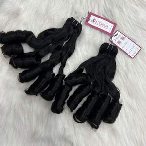 Extensions de cheveux à clips 100% vierges brutes, ondulées profondes et volumineuses, cheveux humains vietnamiens ondulés pour femmes noires - Product Image 3