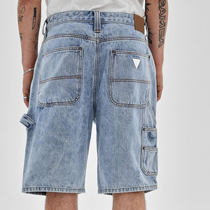 Short en jean pour homme de haute qualité, décontracté, avec poches avant et arrière, coupe ample, confortable, longueur genou, pour l'extérieur - Product Image 6