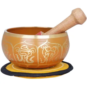 Cuenco de bronce pintado a mano más vendido, sonido de meditación elegante, regalo de negocios de alta calidad - Product Image 4