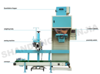 Machine de pesage et d'emballage quantitatif de granulés 5kg 25kg 50kg pour maïs, soja et céréales disponible