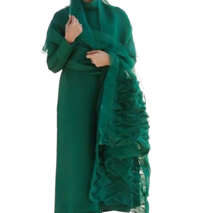 Pakistani Style Cotton Chiffon Embroidered Wedding Kurta / <b>Kurti</b> Summer Elegant Embellishments Wrinkle Free Quick Dry <b>Women</b> - Product Image 1