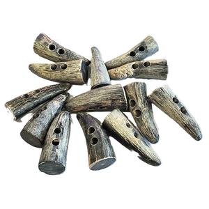 Botones de palanca de cuerno de búfalo y buey hechos a mano para ropa Botones de palanca de cuerno de búfalo de alta calidad Botón de palanca de buey con logotipo personalizado - Product Image 1