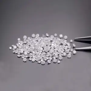 Lab longgar 1 cent berlian tumbuh VVS kejelasan CVD bulat Lab potongan yang sangat baik dibuat 1.30mm HPHT berlian putih untuk membuat perhiasan