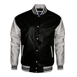 Wholesale Custom Best Quality Men's Varsity Jacket Stand Collar Long Sleeves High Street Letterman Varsity Jacket for <b>Winter</b> - Product Image 1