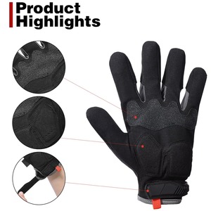 Guantes de Trabajo de Piel de Cabra Resistentes a Impactos, Aceite y Gas, con Protección TPR, para Mecánicos, de Alta Resistencia y Agarre, Personalizables - Product Image 5
