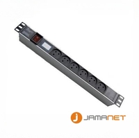 1U PDU 16A 6/8/10/16Way Metered High Power Rack Israël Type pour Cabinet 19 ''pour Data Center CE ROHs SAA Power Supply Extension