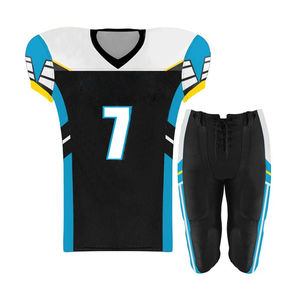Uniformes de football américain en tissu polyester spandex respirant Vêtements de sport grande taille Uniformes personnalisés sublimés - Product Image 5