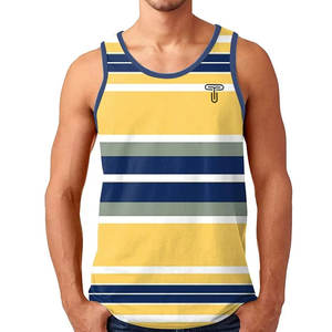 Débardeurs de gymnastique sans manches pour hommes en couleurs unies motif personnalisé vêtements de fitness respirant pour la course hauts côtelés pour la course à pied - Product Image 3