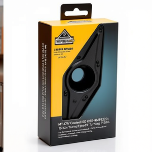 Plaquette de tournage indexable MT-CVD revêtue ISO VBMT 160408E-RMT9325 D.4.4mm PU 10 pour un tournage efficace des outils - Product Image 2