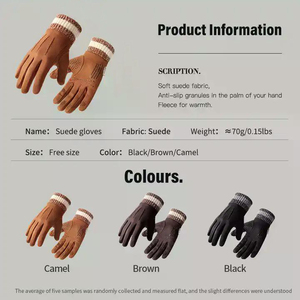 Mitaines tricotées en laine douce d'hiver de bonne qualité Gants d'hiver chauds et confortables pour temps froid avec logo personnalisé - Product Image 2