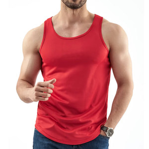 Débardeur personnalisé pour hommes, respirant 100% polyester, style décontracté, haut vierge en coton uni à bas prix - Product Image 5