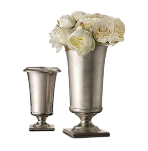 Vase à fleurs en métal argenté et doré, vase trompette, décoration de mariage, centre de table, vase à fleurs, fournitures pour événements et fêtes - Product Image 6