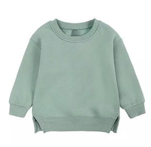 เสื้อสเวตเตอร์ผ้าฝ้ายมีฮู้ดสำหรับเยาวชนเสื้อคอกลมแบบเรียบสำหรับเด็ก100% ออกแบบโลโก้ได้ตามต้องการ - Product Image 1