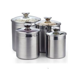 <b>SET</b> of 4 Container Hot Selling Affordable Metal Storage <b>Canister</b> Eco Friendly Handmade Storage Box Gold Color Classic Stylish - Product Image 6