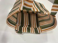 Sacs de plage en nylon recyclé, réutilisables, tissés, rayés, écologiques, traditionnels indiens, personnalisables, avec fermeture éclair, poignée en sangle PP