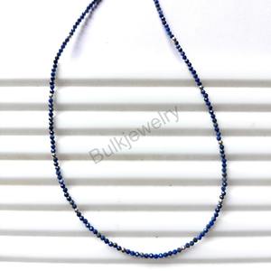 Collar de Cuentas de Lapislázuli, Gargantilla de Piedras Preciosas Azules Facetadas, Joyería Minimalista Delicada para Combinar, Regalo Hecho a Mano para Ella, Gargantilla Boho - Product Image 2