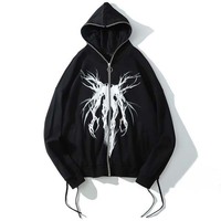 Sweat à capuche zippé intégral personnalisé pour homme, automne, 100% coton molletonné respirant, streetwear, logo imprimé, 350g, anti-rétrécissement, multicolore