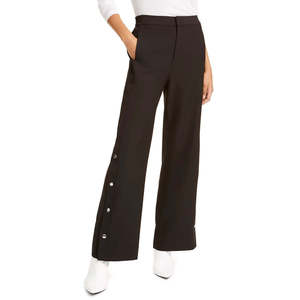 Pantaloni Rani da Donna Rachel Roy a Vita Alta, Gamba Larga, in Crepe, Taglia 0, Antirughe, Traspiranti, Stile Cargo Disponibili - Product Image 1