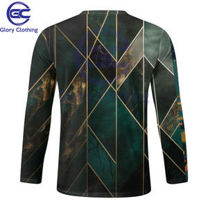 ขายส่งบุรุษเสื้อยืดฤดูใบไม้ร่วงฤดูหนาวแฟชั่นพิมพ์ลูกเรือคอยาวแขนเสื้อยืดพิมพ์เต็มรูปแบบสําหรับผู้ชาย - Product Image 3