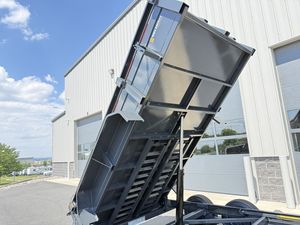 High Quality DTL7212-10K 6 x 12 Hydraulic Dump Trailer Heavy Duty Steel Dump Trailer for Gravel Debris Equipment - Product Image 3