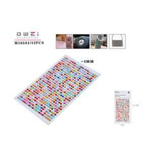 Petits autocollants décoratifs colorés de diamant - Product Image 1