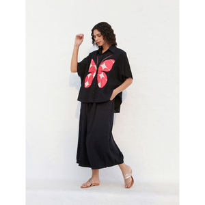 Ensemble coordonné en coton appliqué Valencia pour femmes - Product Image 6