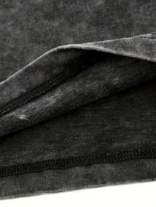 Camiseta de Verano con Lavado Ácido, Diseño Nuevo, 100% Algodón, Personalizada, Holgada, con Hombros Caídos, para Hombre - Product Image 3