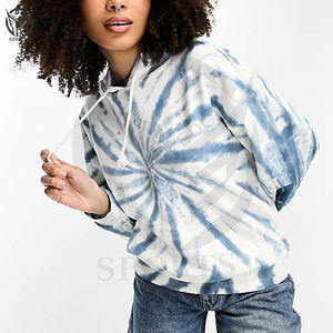 เสื้อมีฮู้ดสำหรับผู้หญิงผ้าคอตตอนย้อมสี100% ดีไซน์พรีเมียมปกเสื้อฮู้ดฤดูหนาวโลโก้ได้ตามต้องการ - Product Image 6