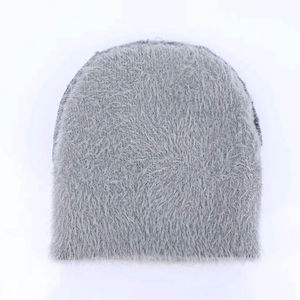 Bonnet en mohair fait sur mesure, bonnets d'hiver en acrylique colorés, bonnets de créateur avec tricot épais et logo personnalisé, bonnets jacquard - Product Image 6