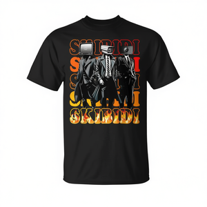 Camiseta Skibidi Toilet de Manga Corta con Cuello Redondo, Impresión Digital, Unisex para Adultos, Promocional - Product Image 2