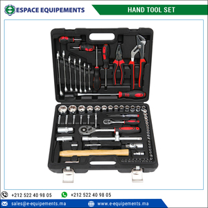 Venta directa de fábrica, destornillador general de alta calidad, alicates, llave inglesa, reparación del hogar, juego de herramientas manuales de 75 piezas (1/4 "y 1/2") - Product Image 2