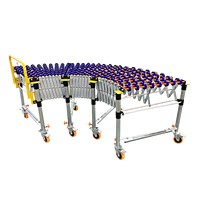 Chargement et déchargement de camions par gravité électriques flexibles alimentés par le fabricant Convoyeurs droits à rouleaux profilés en aluminium