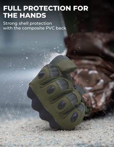 Venta al por mayor Precio bajo Mejor calidad Material al aire libre Guantes de dedo completo Guantes tácticos de tiro - Product Image 2