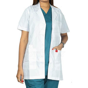 Bata de laboratorio de exfoliación de último diseño resistente, diseñe su propio producto, bata de laboratorio de exfoliación a precio barato - Product Image 3