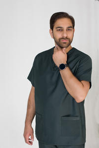 Uniformes médicaux de couleur vert armée hommes gommages d'allaitement Joggers Scrubs ensembles uniformes hommes et femmes ensembles de gommage - Product Image 1