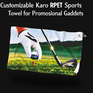 Asciugamano Sportivo Personalizzabile in RPET per Gadget Promozionali - Product Image 3