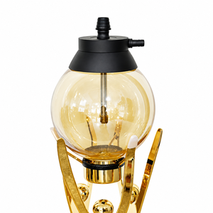ชุดตกแต่งเลานจ์อะคริลิค LED สีดำทอง ขนาด 76 ซม. พร้อมท่อจับ ชาม และอุปกรณ์โลหะ สำหรับโรงแรม บาร์ คลับ ตกแต่งภายใน - Product Image 3
