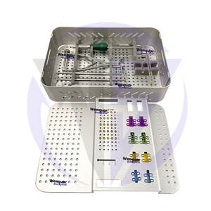 Instrumentos de cirugía TTA canina y jaula de titanio Juego de implantes veterinarios quirúrgicos Wenquar para el Avance de la tuberosidad tibial - Product Image 1