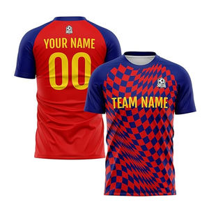 Vente en gros Chemise en jersey de football confortable Séchage rapide Personnalisée Sublimation Imprimé Vêtements de football Tops - Product Image 1