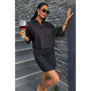 Ensemble jupe et haut Naomi Gabardine 9740-08 avec haut à manches trois quarts - Product Image 6