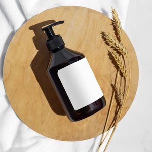 Bouteille cylindrique en plastique cosmétique PET de 300ml, conception d'épaule biseautée vide avec pompe pour emballage de shampooing revitalisant lotion - Product Image 5